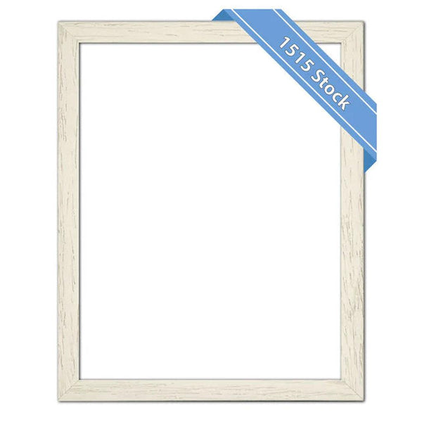 White Wood Picture Frame with Mount - 6 x 6in (152 x 152mm)-Nook & Cranny Gift Store-2019 National Gift Store Of The Year-Ireland-Gift Shop