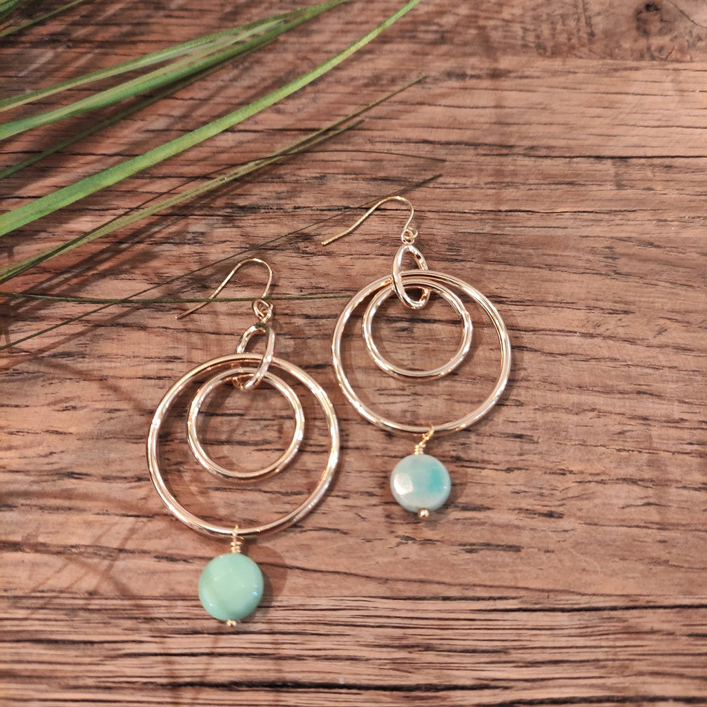 Chry Double Hoop Earrings-Nook & Cranny Gift Store-2019 National Gift Store Of The Year-Ireland-Gift Shop