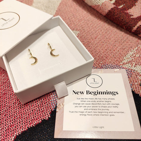 'New Beginnings' Earrings & Poem-Nook & Cranny Gift Store-2019 National Gift Store Of The Year-Ireland-Gift Shop