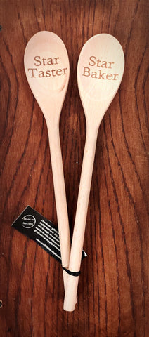 Star Baker / Star Taster (wooden spoon pair)-Nook & Cranny Gift Store-2019 National Gift Store Of The Year-Ireland-Gift Shop