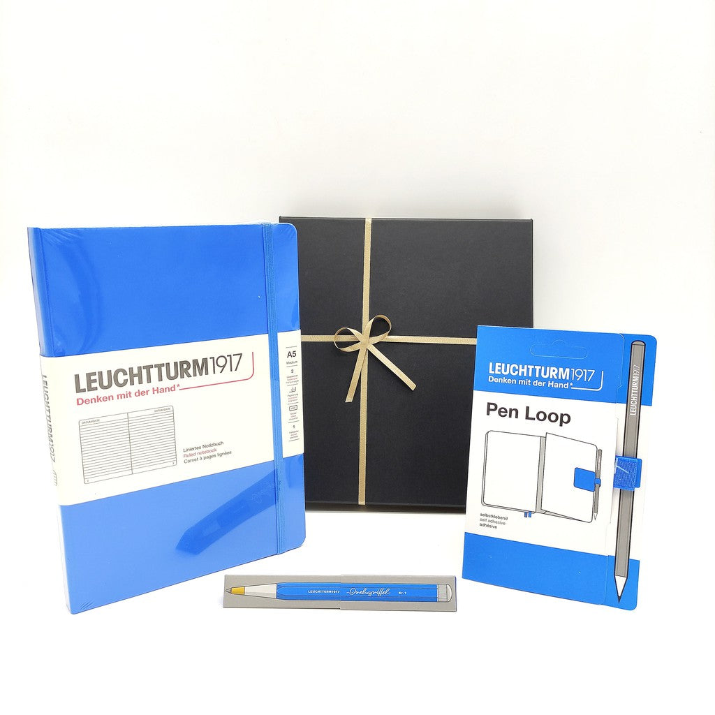 Set of A5 Notebook, Pen Loop and Ballpoint Pen by Leuchtturm1917 - Sky Blue-Nook & Cranny Gift Store-2019 National Gift Store Of The Year-Ireland-Gift Shop