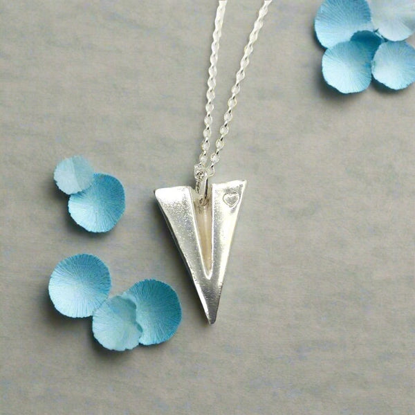 'Fly High' Silver Pendant & Chain - Made in Laois-Nook & Cranny Gift Store-2019 National Gift Store Of The Year-Ireland-Gift Shop