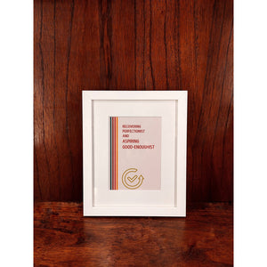 Recovering perfectionist - Framed Print-Nook & Cranny Gift Store-2019 National Gift Store Of The Year-Ireland-Gift Shop