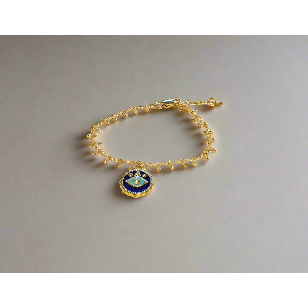 Labradorite Evil Eye Bracelet-Nook & Cranny Gift Store-2019 National Gift Store Of The Year-Ireland-Gift Shop