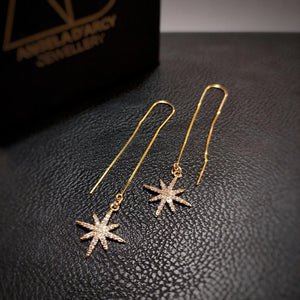 Threader Star Earrings-Nook & Cranny Gift Store-2019 National Gift Store Of The Year-Ireland-Gift Shop