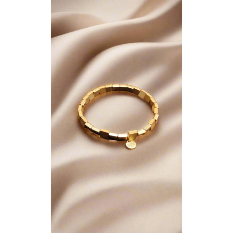 Splash of Gold Expandable Bracelet - Large-Nook & Cranny Gift Store-2019 National Gift Store Of The Year-Ireland-Gift Shop