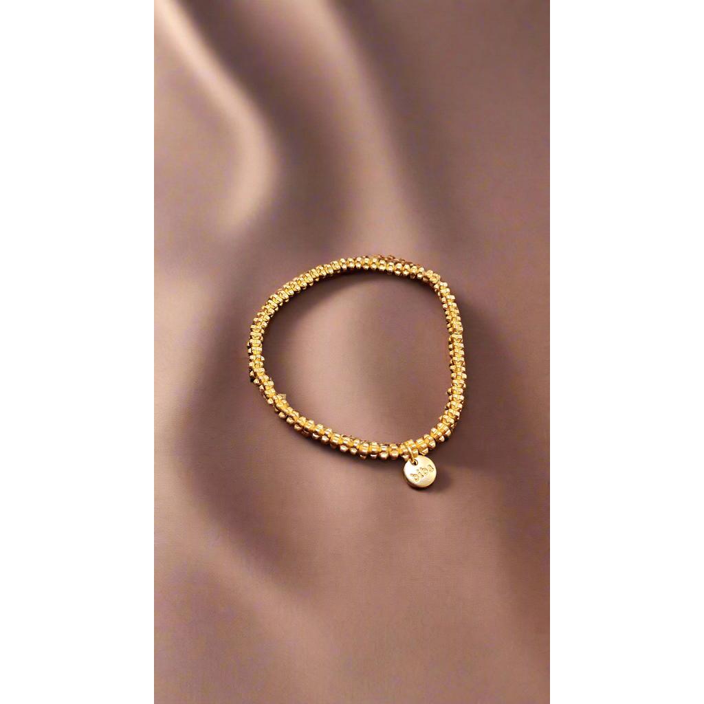 Splash of Gold Expandable Bracelet - Beads-Nook & Cranny Gift Store-2019 National Gift Store Of The Year-Ireland-Gift Shop