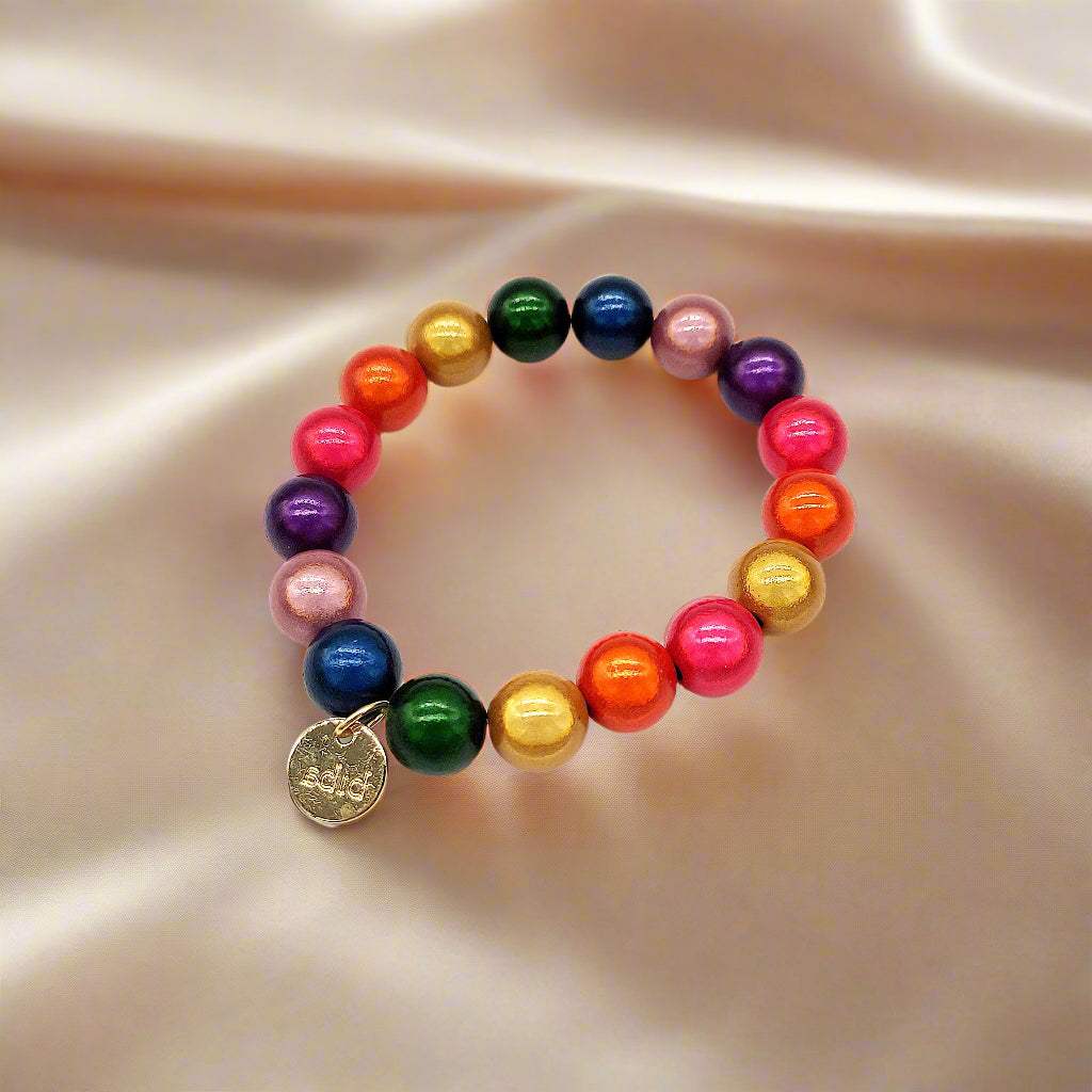 Drops of Colour - Beaded Expandable Multicolour Bracelet-Nook & Cranny Gift Store-2019 National Gift Store Of The Year-Ireland-Gift Shop