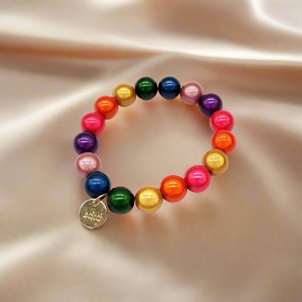 Drops of Colour - Beaded Expandable Multicolour Bracelet-Nook & Cranny Gift Store-2019 National Gift Store Of The Year-Ireland-Gift Shop