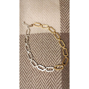 Funky Link Chain Necklace - Gold/Silver-Nook & Cranny Gift Store-2019 National Gift Store Of The Year-Ireland-Gift Shop