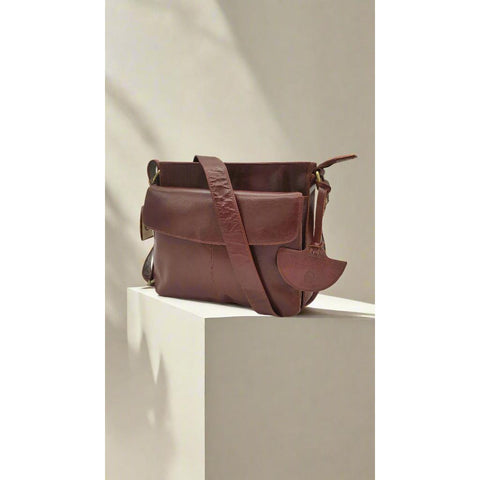 Flexible Cross body / Barrow shoulder bag - Brown-Nook & Cranny Gift Store-2019 National Gift Store Of The Year-Ireland-Gift Shop