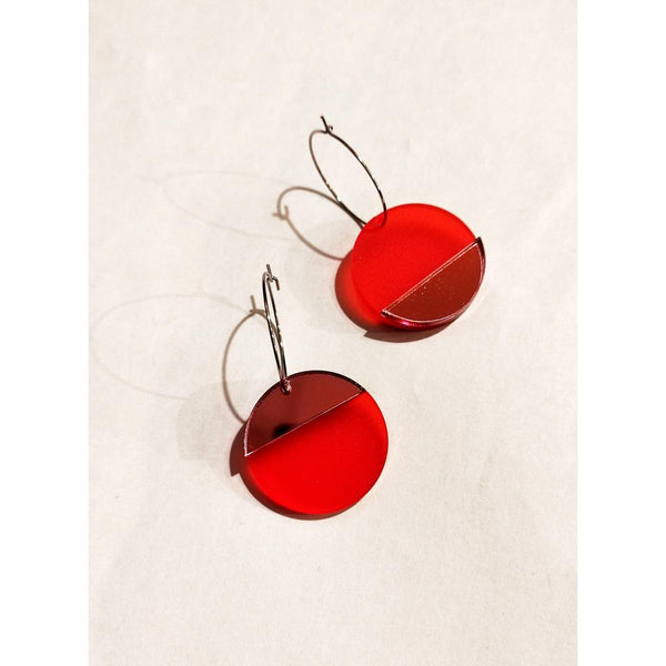 Horizon Earring - Red & Pink-Nook & Cranny Gift Store-2019 National Gift Store Of The Year-Ireland-Gift Shop