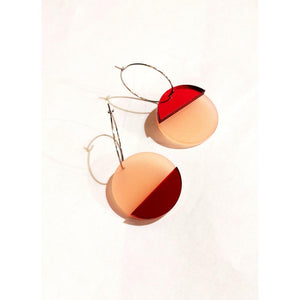 Horizon Earring - Blush & Red-Nook & Cranny Gift Store-2019 National Gift Store Of The Year-Ireland-Gift Shop