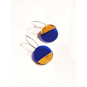 Horizon Earring - Royal Blue & Gold-Nook & Cranny Gift Store-2019 National Gift Store Of The Year-Ireland-Gift Shop