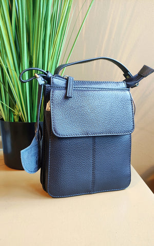 Flexible Cross body / Pup shoulder bag (Navy)-Nook & Cranny Gift Store-2019 National Gift Store Of The Year-Ireland-Gift Shop