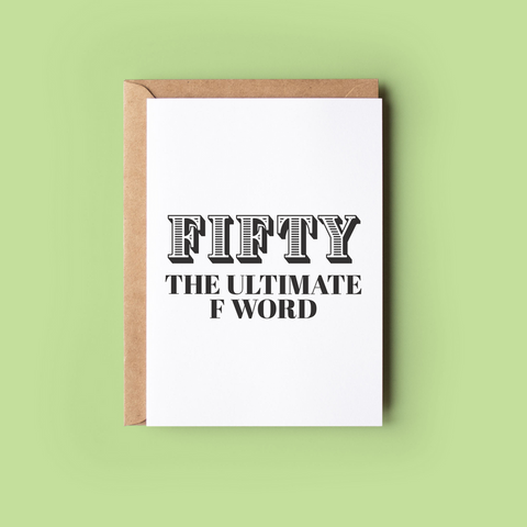 Fifty The Ultimate F word...-Nook & Cranny Gift Store-2019 National Gift Store Of The Year-Ireland-Gift Shop