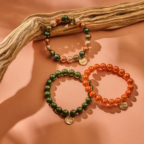 A piece of happiness - Beaded Expandable Bracelet (Small Beads)-Nook & Cranny Gift Store-2019 National Gift Store Of The Year-Ireland-Gift Shop