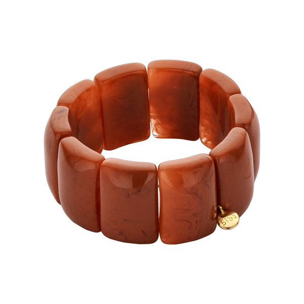 Chic Resin Bracelet - Chestnut-Nook & Cranny Gift Store-2019 National Gift Store Of The Year-Ireland-Gift Shop