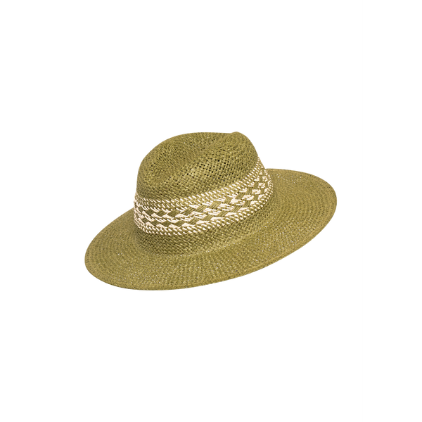 Effortlessly Chic Amara Hat - Forest Green with Cream Weave-Nook & Cranny Gift Store-2019 National Gift Store Of The Year-Ireland-Gift Shop