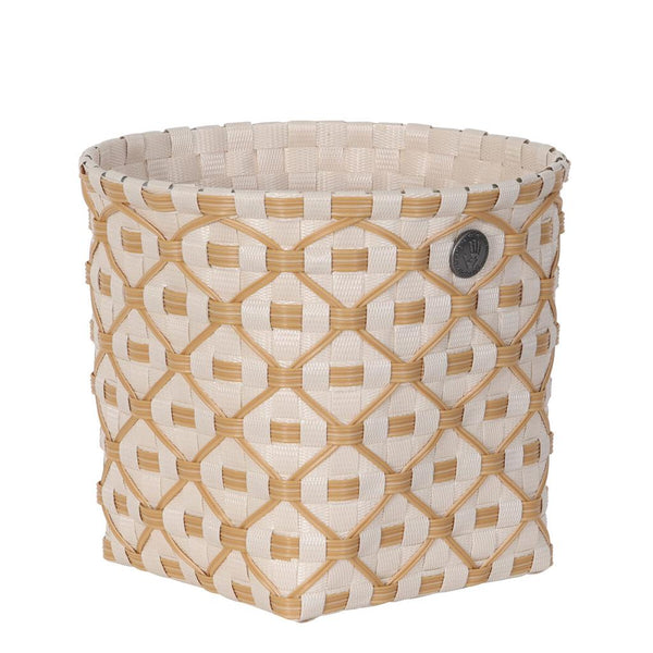 Ivy & Rose Storage Basket with Ecru Pattern - Small-Nook & Cranny Gift Store-2019 National Gift Store Of The Year-Ireland-Gift Shop