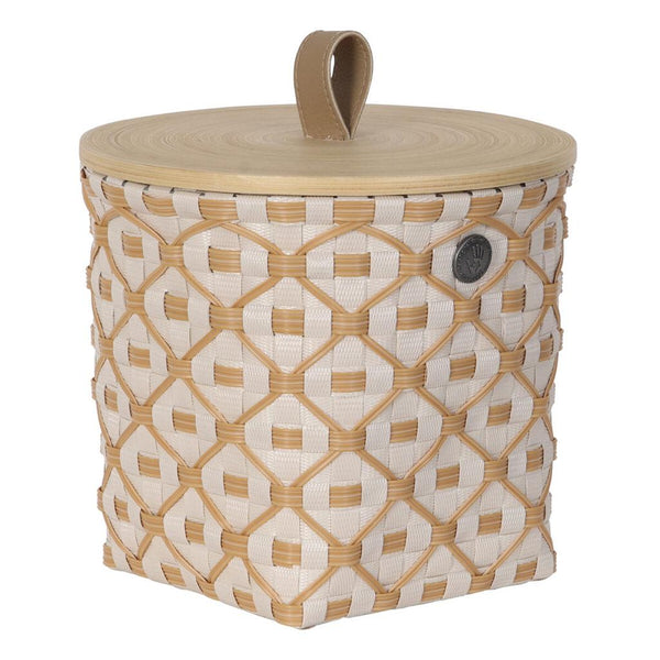 Ivy & Rose Storage Basket with Ecru Pattern-Nook & Cranny Gift Store-2019 National Gift Store Of The Year-Ireland-Gift Shop