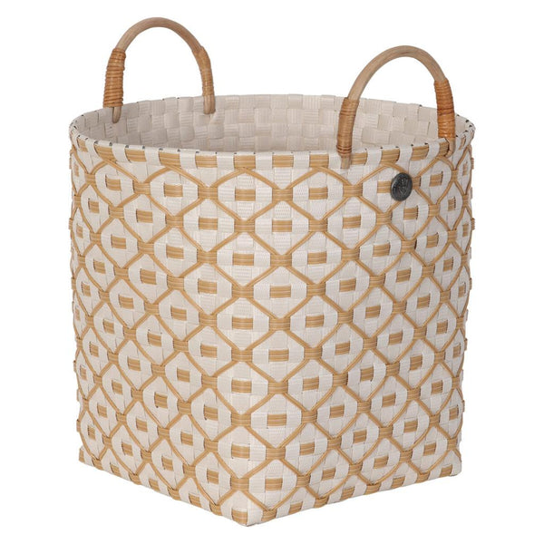 Ivy & Rose Storage Basket with Ecru Pattern-Nook & Cranny Gift Store-2019 National Gift Store Of The Year-Ireland-Gift Shop