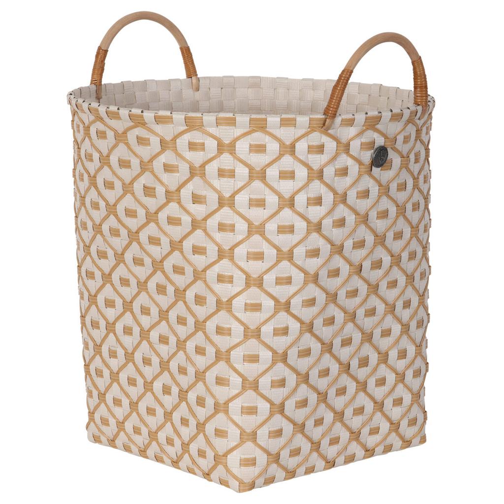 Ivy & Rose Storage Basket with Ecru Pattern-Nook & Cranny Gift Store-2019 National Gift Store Of The Year-Ireland-Gift Shop