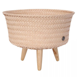 Low down planter basket with cinnamon wood legs.-Nook & Cranny Gift Store-2019 National Gift Store Of The Year-Ireland-Gift Shop