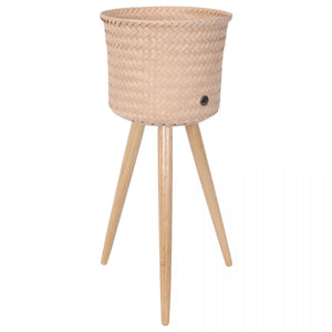 Tall planter basket with cinnamon legs - (Choose your fave colour!)-Nook & Cranny Gift Store-2019 National Gift Store Of The Year-Ireland-Gift Shop