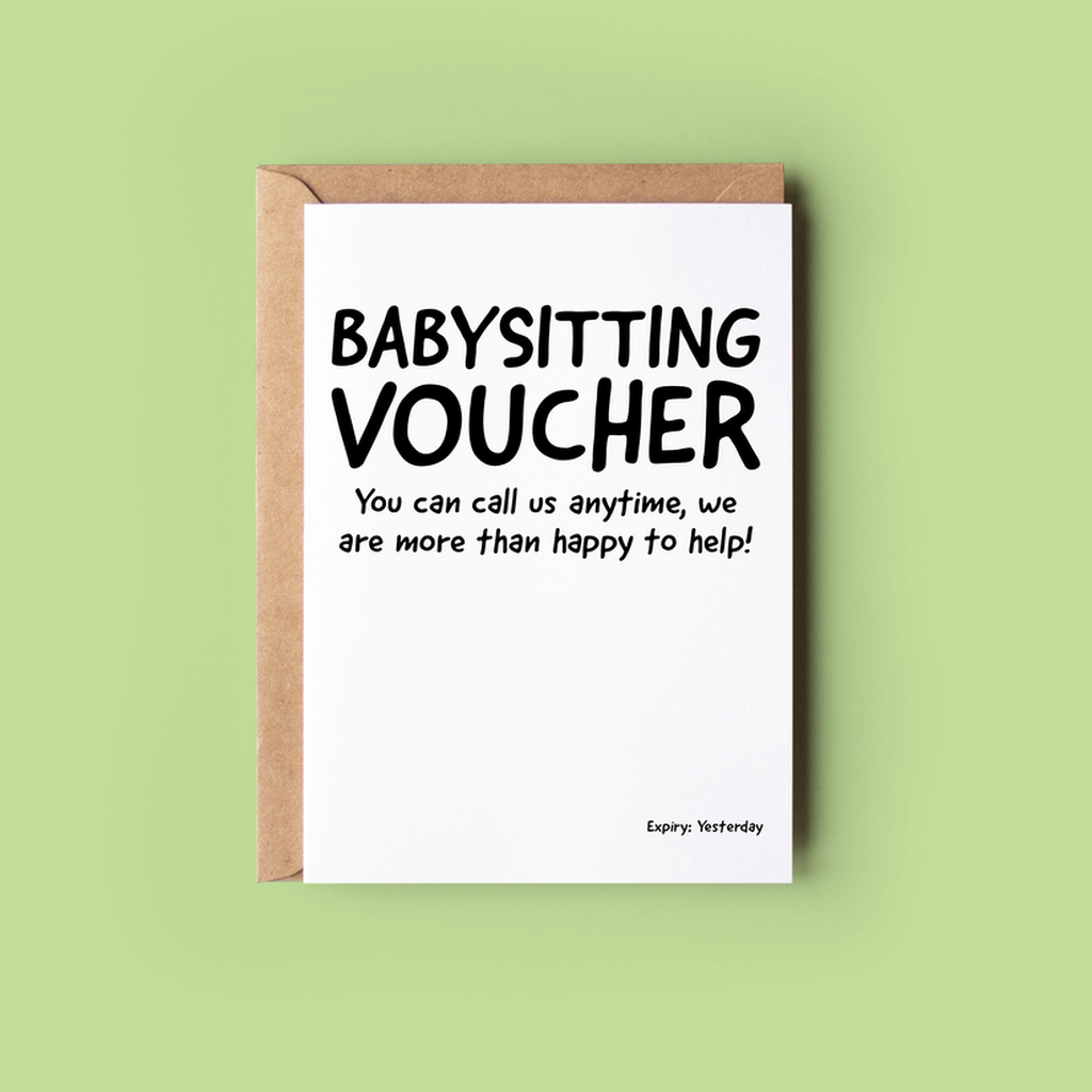 Babysitting Voucher-Nook & Cranny Gift Store-2019 National Gift Store Of The Year-Ireland-Gift Shop