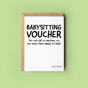 Babysitting Voucher-Nook & Cranny Gift Store-2019 National Gift Store Of The Year-Ireland-Gift Shop