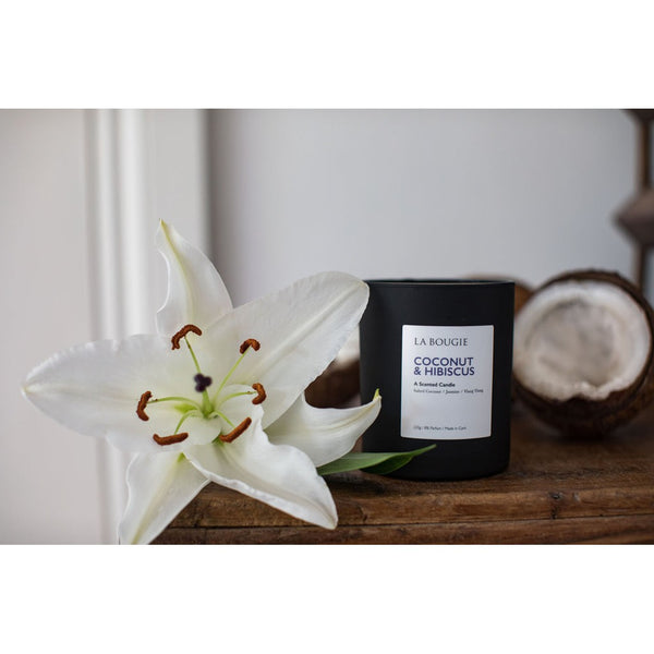 La Bougie - Coconut & Hibiscus Candle-Nook & Cranny Gift Store-2019 National Gift Store Of The Year-Ireland-Gift Shop