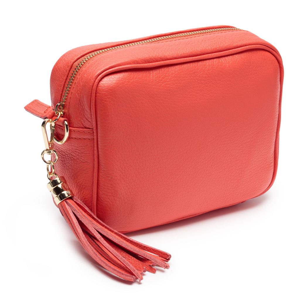 Elie Beaumont Cross Body Italian Leather Bag - (Coral)-Nook & Cranny Gift Store-2019 National Gift Store Of The Year-Ireland-Gift Shop