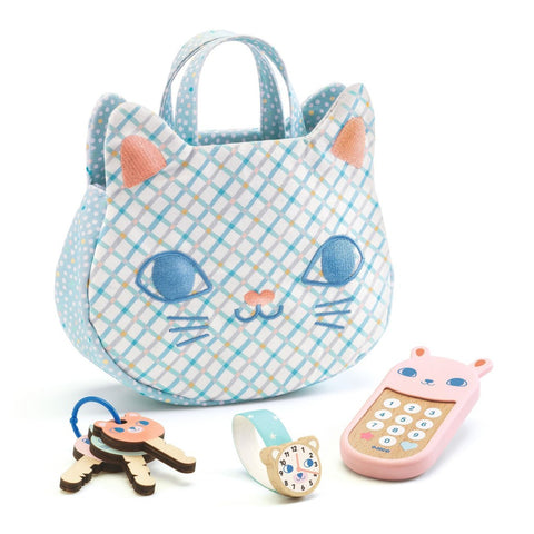 Imitation Bag with Accessories - Cat Head-Nook & Cranny Gift Store-2019 National Gift Store Of The Year-Ireland-Gift Shop