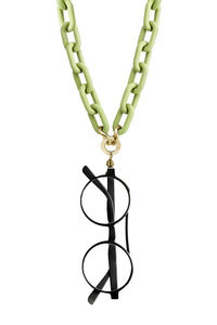 Silicone Eyewear necklace chain - Lime / Gold-Nook & Cranny Gift Store-2019 National Gift Store Of The Year-Ireland-Gift Shop