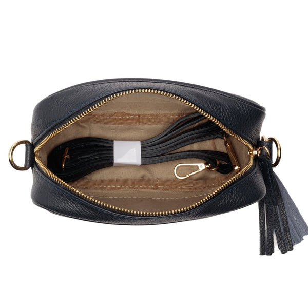 Elie Beaumont Cross Body Italian Leather Bag - (Navy)-Nook & Cranny Gift Store-2019 National Gift Store Of The Year-Ireland-Gift Shop