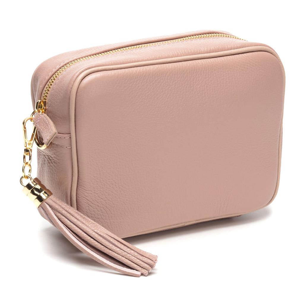 Elie Beaumont Italian Crossbody Leather Bag - (Blush)-Nook & Cranny Gift Store-2019 National Gift Store Of The Year-Ireland-Gift Shop