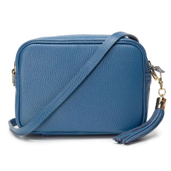 Elie Beaumont Italian Crossbody Leather Bag - (Denim Blue)-Nook & Cranny Gift Store-2019 National Gift Store Of The Year-Ireland-Gift Shop