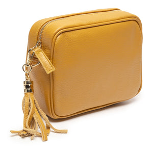 Elie Beaumont Cross Body Italian Leather Bag - (Mustard)-Nook & Cranny Gift Store-2019 National Gift Store Of The Year-Ireland-Gift Shop