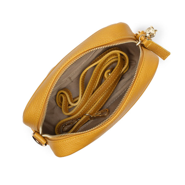 Elie Beaumont Cross Body Italian Leather Bag - (Mustard)-Nook & Cranny Gift Store-2019 National Gift Store Of The Year-Ireland-Gift Shop