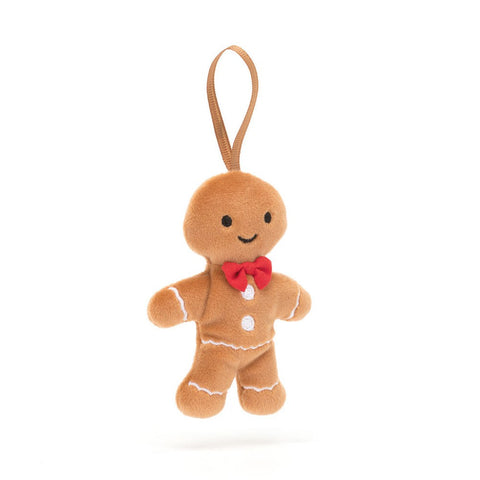 Festive Folly Gingerbread Fred Hanging Decoration by Jellycat-Nook & Cranny Gift Store-2019 National Gift Store Of The Year-Ireland-Gift Shop