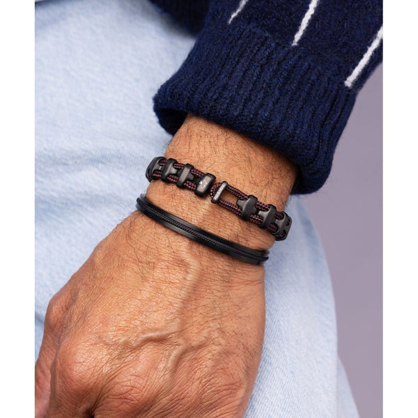 'Bold Bob' Bracelet - Mahogany / Black-Nook & Cranny Gift Store-2019 National Gift Store Of The Year-Ireland-Gift Shop