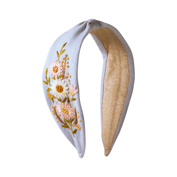 Embroidered Headband - Perfect Poise (Powder Blue)-Nook & Cranny Gift Store-2019 National Gift Store Of The Year-Ireland-Gift Shop