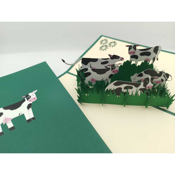 3d Pop up Card - Cow in Field-Nook & Cranny Gift Store-2019 National Gift Store Of The Year-Ireland-Gift Shop