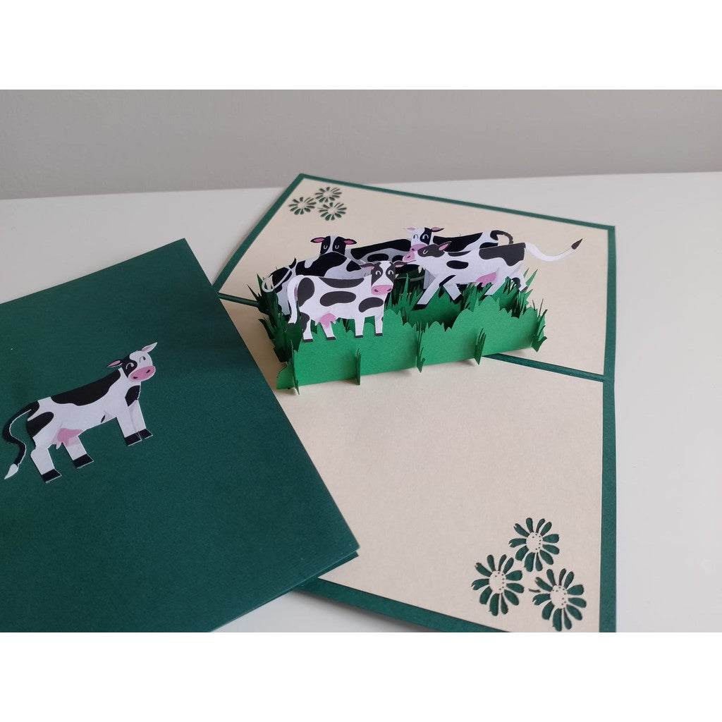 3d Pop up Card - Cow in Field-Nook & Cranny Gift Store-2019 National Gift Store Of The Year-Ireland-Gift Shop