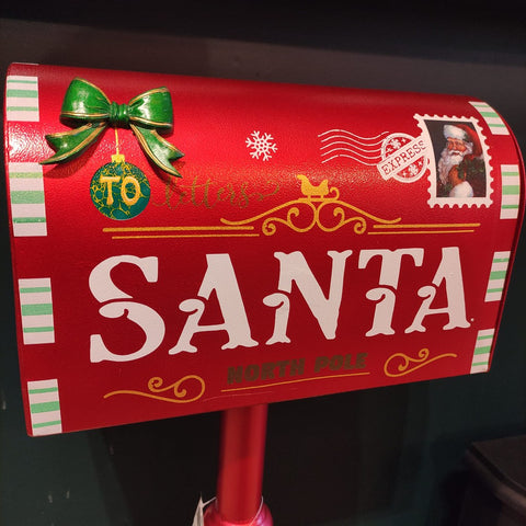 Metal Christmas Mailbox Standing Decoration-Nook & Cranny Gift Store-2019 National Gift Store Of The Year-Ireland-Gift Shop