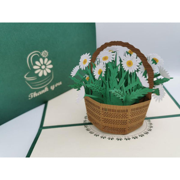 3d Pop up Card - Thank You (Daisy)-Nook & Cranny Gift Store-2019 National Gift Store Of The Year-Ireland-Gift Shop