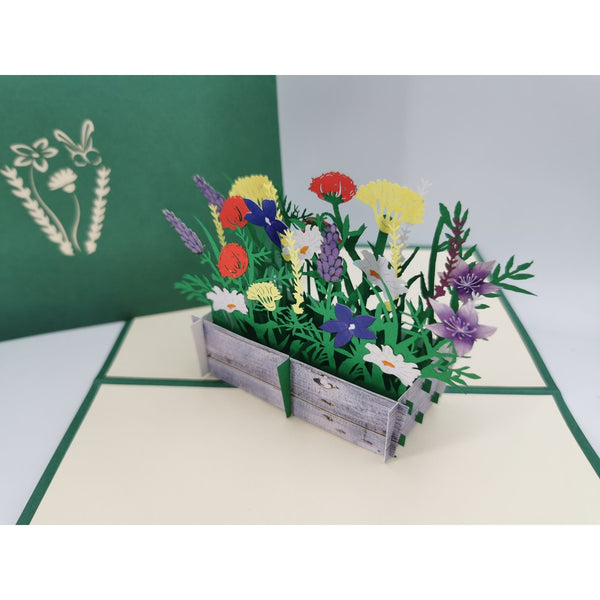 3d Pop up Card - Wild Flowers in Crate-Nook & Cranny Gift Store-2019 National Gift Store Of The Year-Ireland-Gift Shop