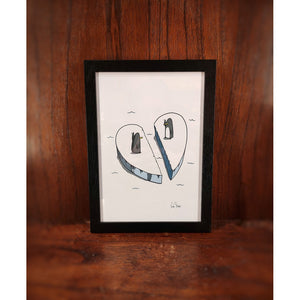 A4 Framed Irish Print by Rob Stears - 'So glad to have you found'-Nook & Cranny Gift Store-2019 National Gift Store Of The Year-Ireland-Gift Shop