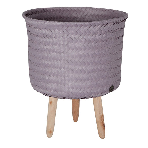 Mid height planter basket - on cinnamon wood legs-Nook & Cranny Gift Store-2019 National Gift Store Of The Year-Ireland-Gift Shop